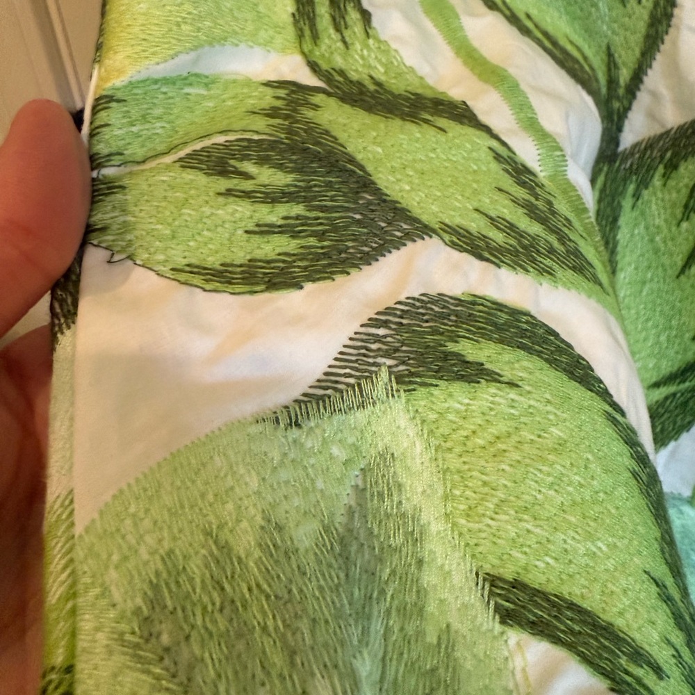 Adelyn Rae Leafy Green and White Midi Dress - Picture 4 of 12